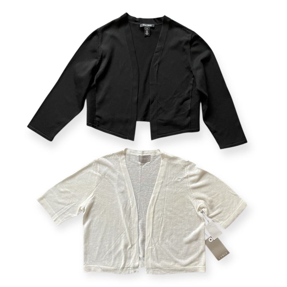 White House Black Market Black Bolero Cardigan